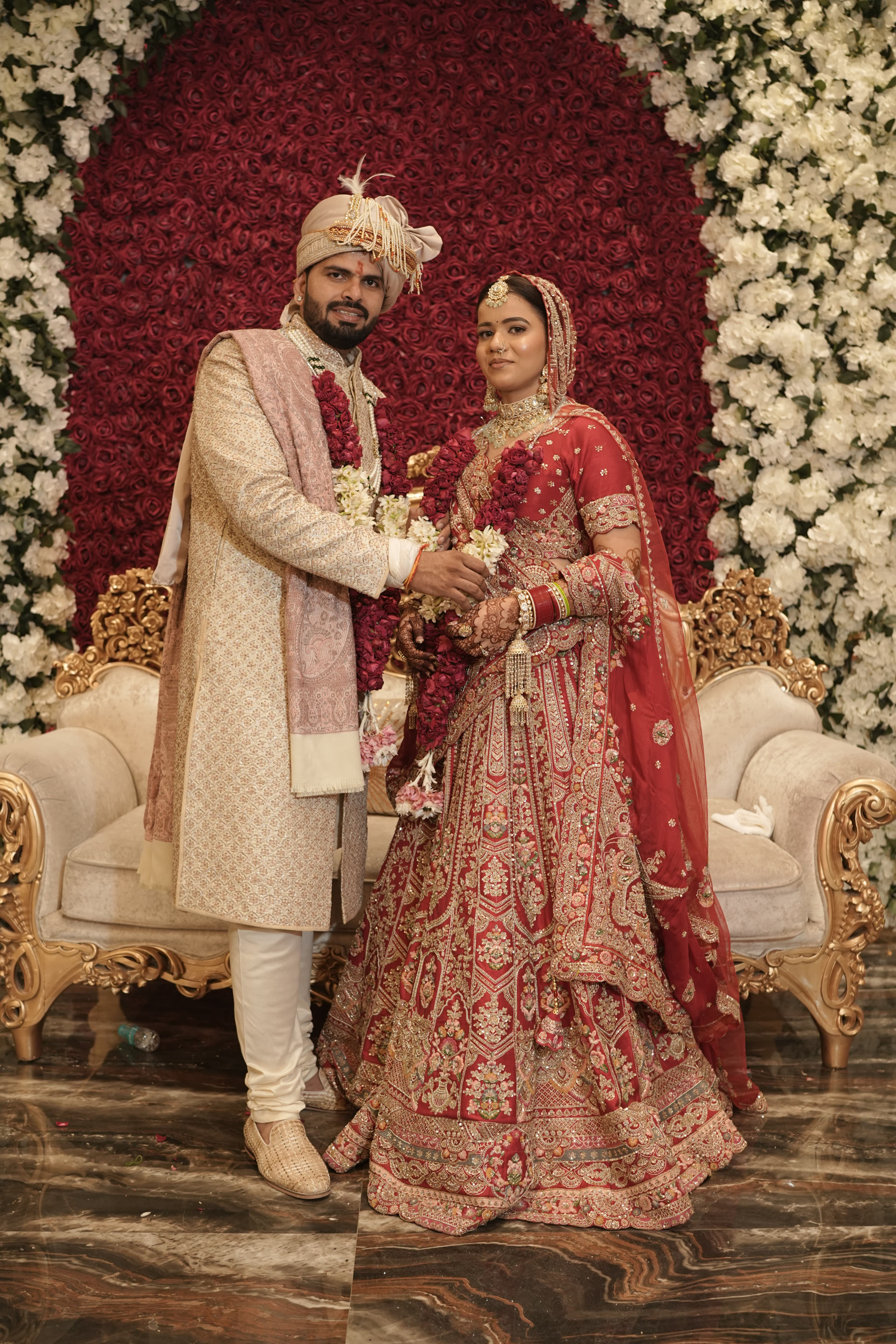 Grand wedding reception decor